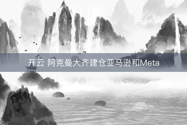 开云 阿克曼大齐建仓亚马逊和Meta
