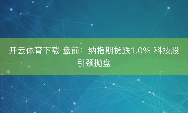 开云体育下载 盘前:纳指期货跌1.0% 科技股引颈抛盘